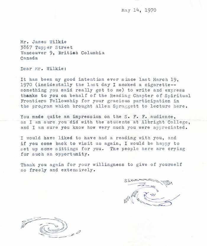 Spiritual Frontiers Fellowship & Albright College